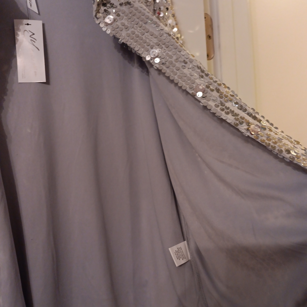 NY Collection Silver Jacket - Picture 5 of 8